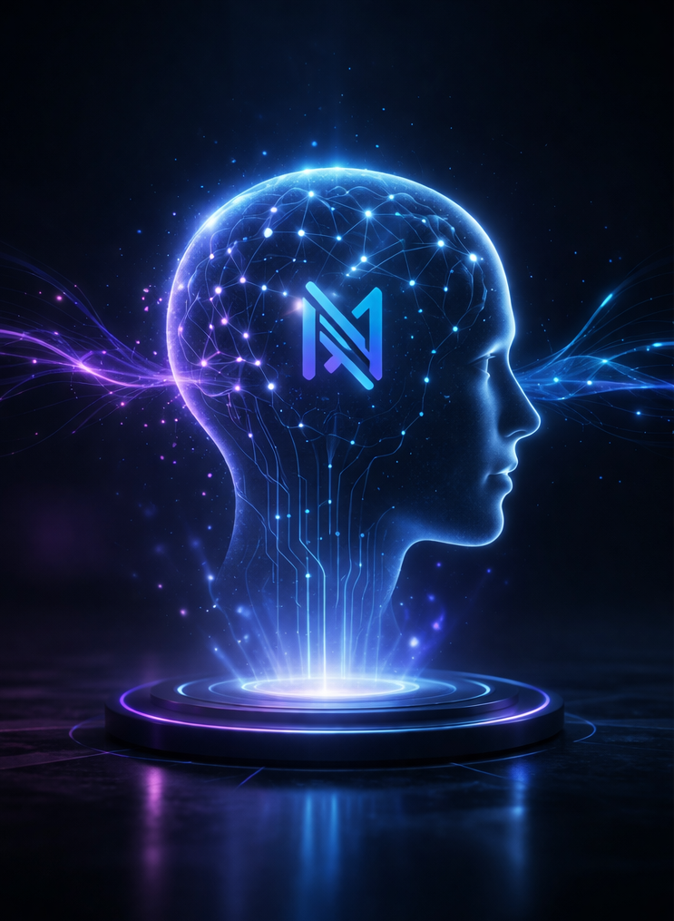 Conceptual METANEXIS AI visual representing support behind real-world conversation prompts
